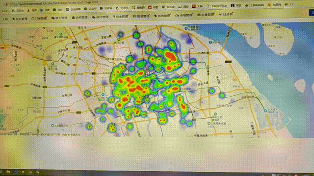 贝贝帮上海家长热力图,记录创业公司的一步步做大