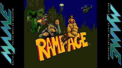 rampage怪兽大破坏 1986年midway和warner ros(华纳兄弟)发行